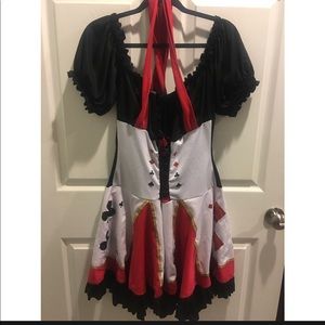 Queen of hearts costume dress size 1x/2x